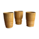 Lot de 3 gobelets en grès