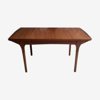 Scandinavian teak dining table S.RM. with extensions 1960