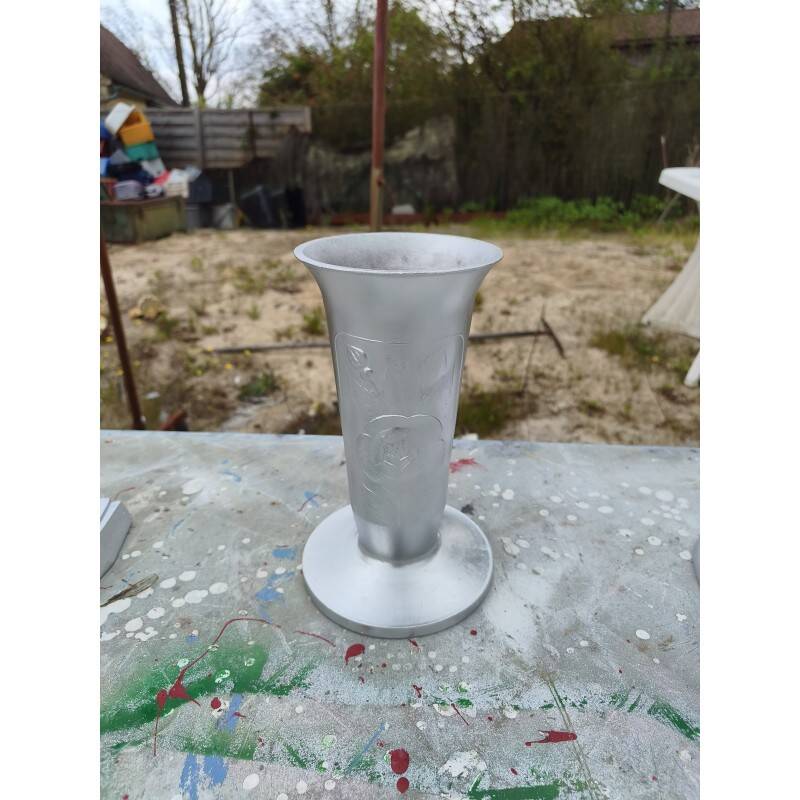 1 lot de vases en aluminium des années 30