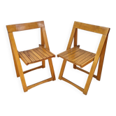 Paire de chaises pliantes