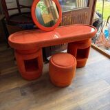 Dressing table with chairs from Kecskemét Furniture, 1975, set of 3