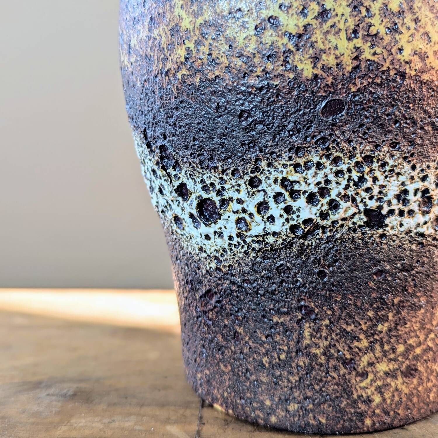 Scheurich West Germany Vase 293-27 or 298-27, Fat Lava vintage
