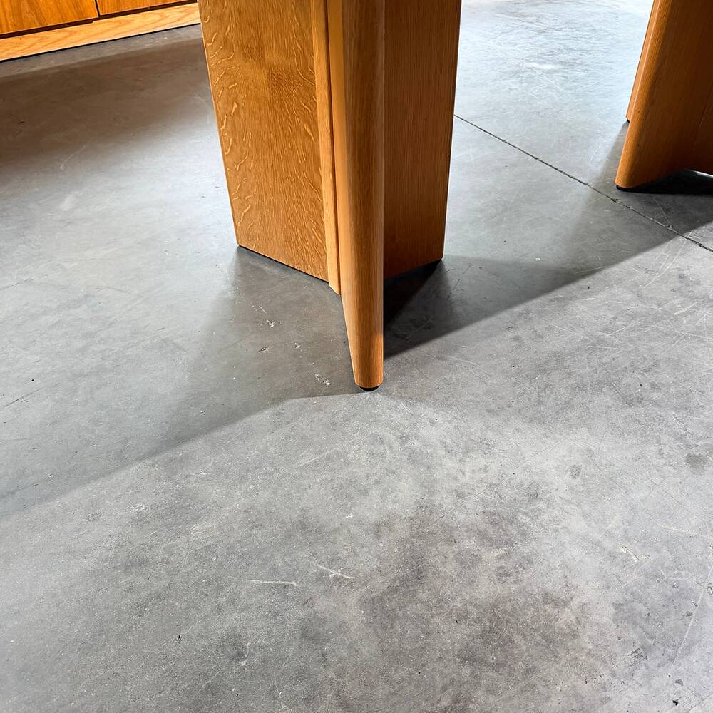 Extendable oak table 'Ann series', Van den Berghe-Pauvers, Belgium, 1970s