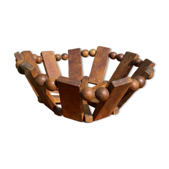 Vintage wooden basket