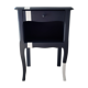 Navy blue and white bedside