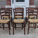 Series of 6 mulched chairs