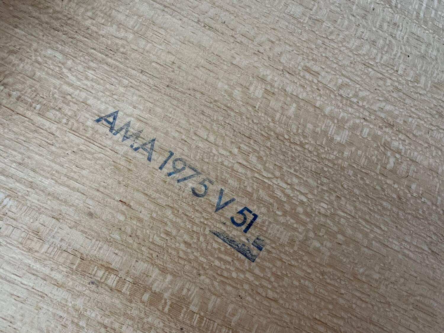 Vintage dining table pine AMA 70s shaker table