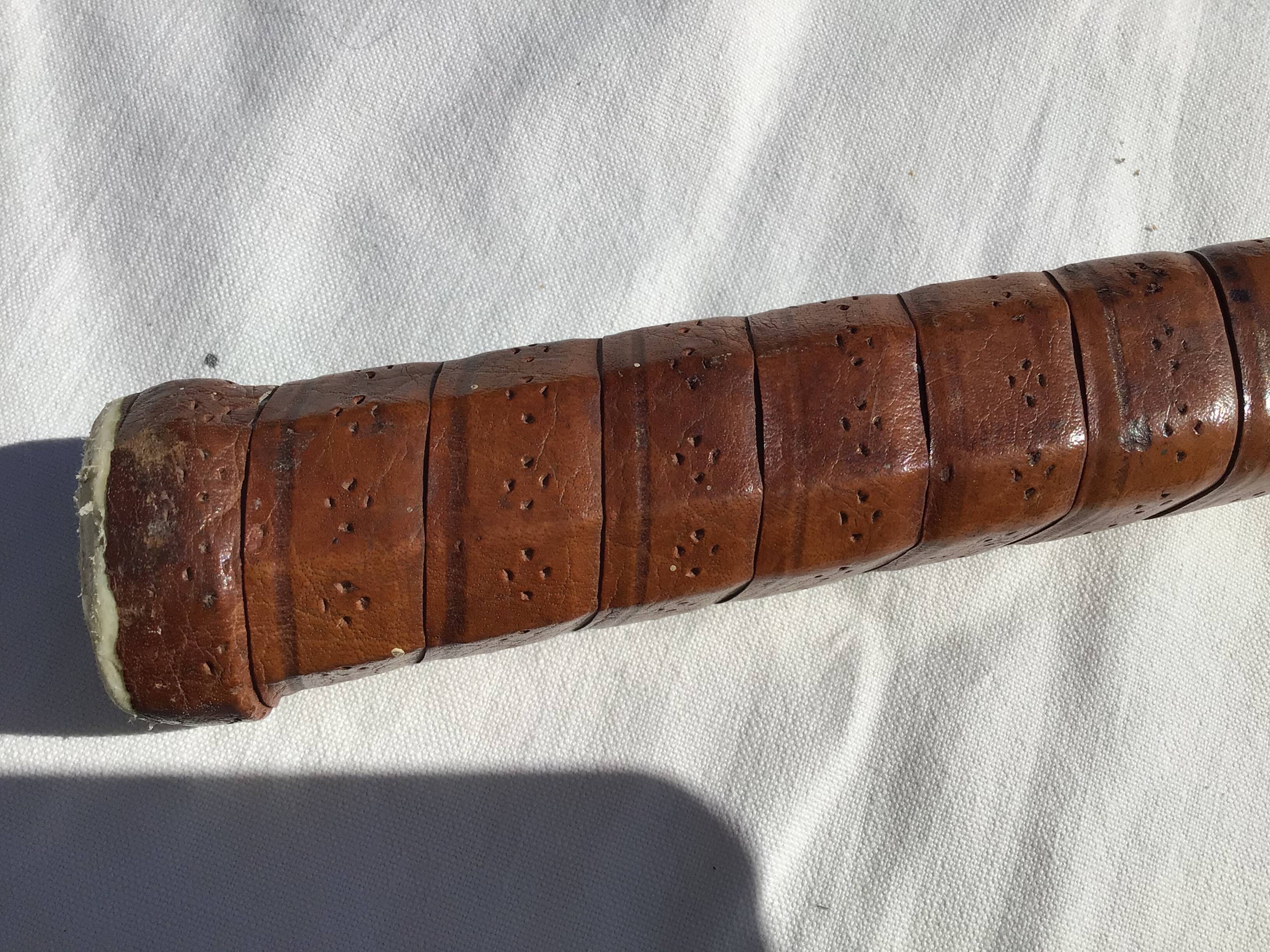 Smasher wooden tennis racket