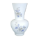 Vintage vintage floral decoration opaque glass vase 50 years