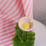 Ceramic candle holder / jewelry holder - Peony model