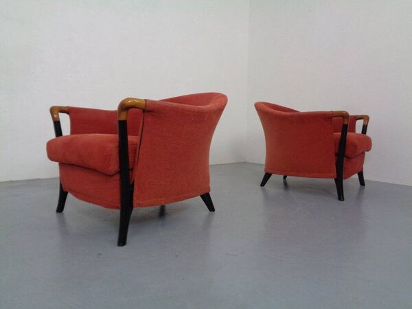 Set of Progetti Lounge Chairs by Umberto Asnago for Giorgetti, 1980s, Set of 2