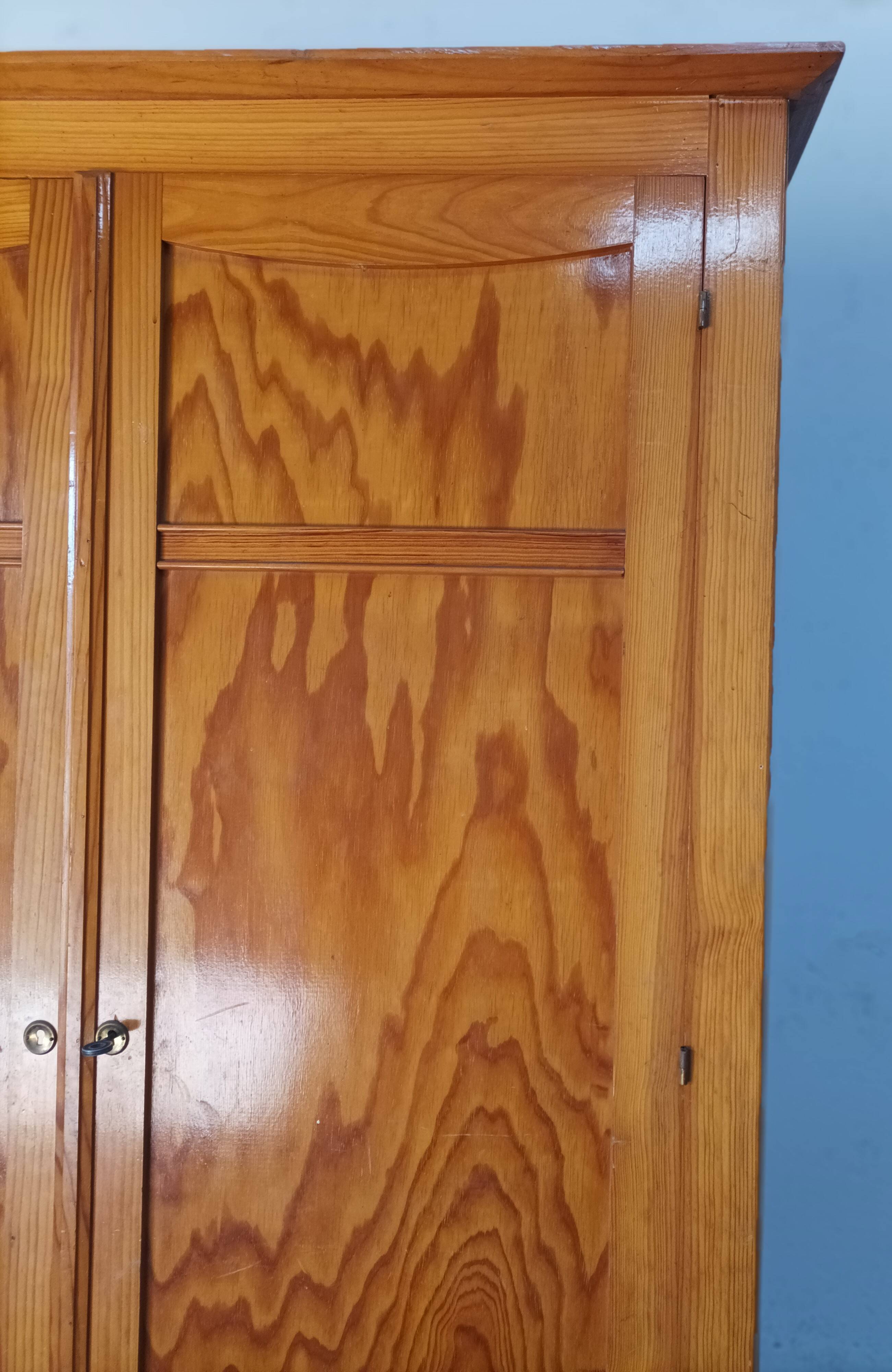 Vintage pine wardrobe