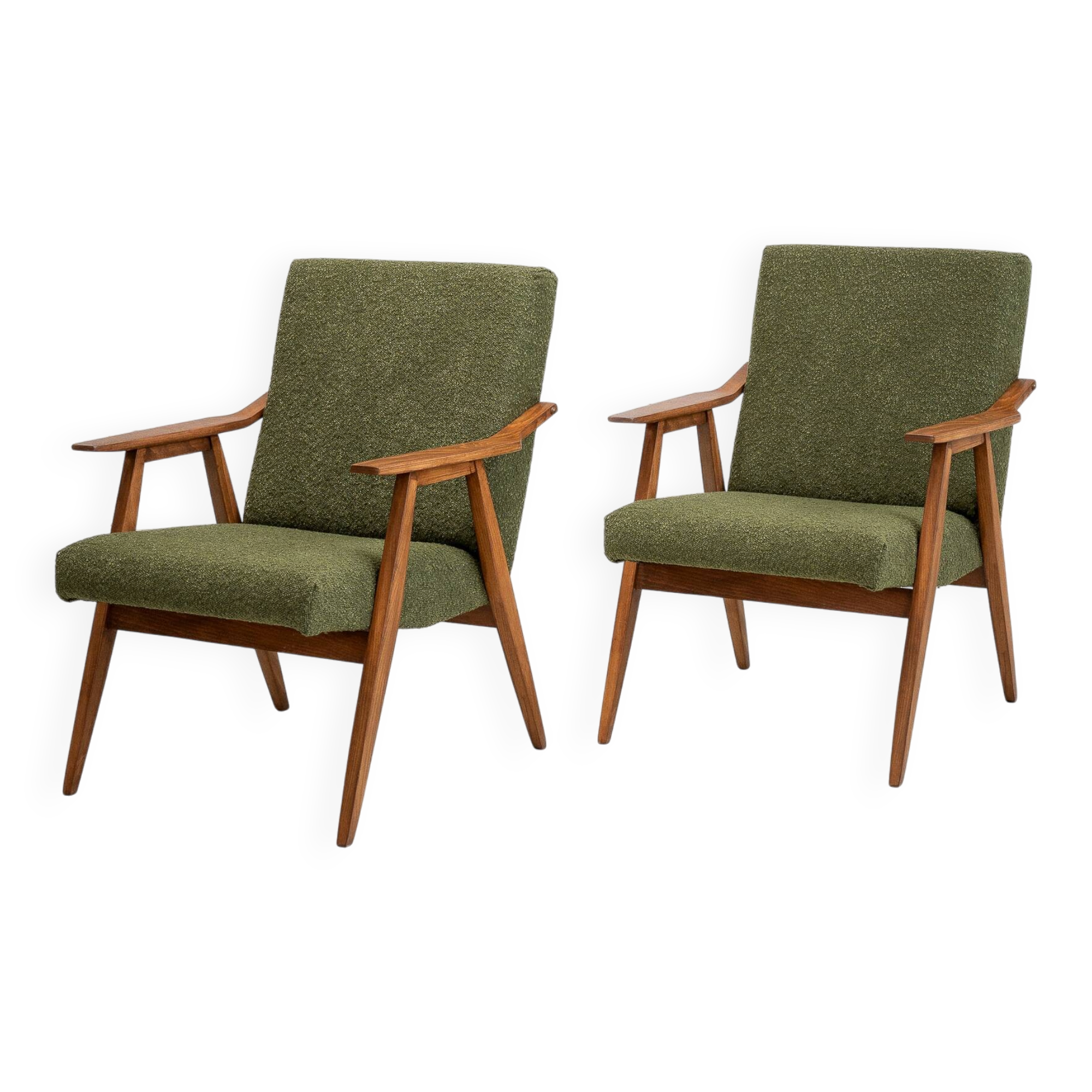Fauteuils Radomsko vintage du milieu du siècle des années 1960, lot de 2
