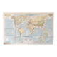 Map planisphere the vintage world 127x81cm 70s