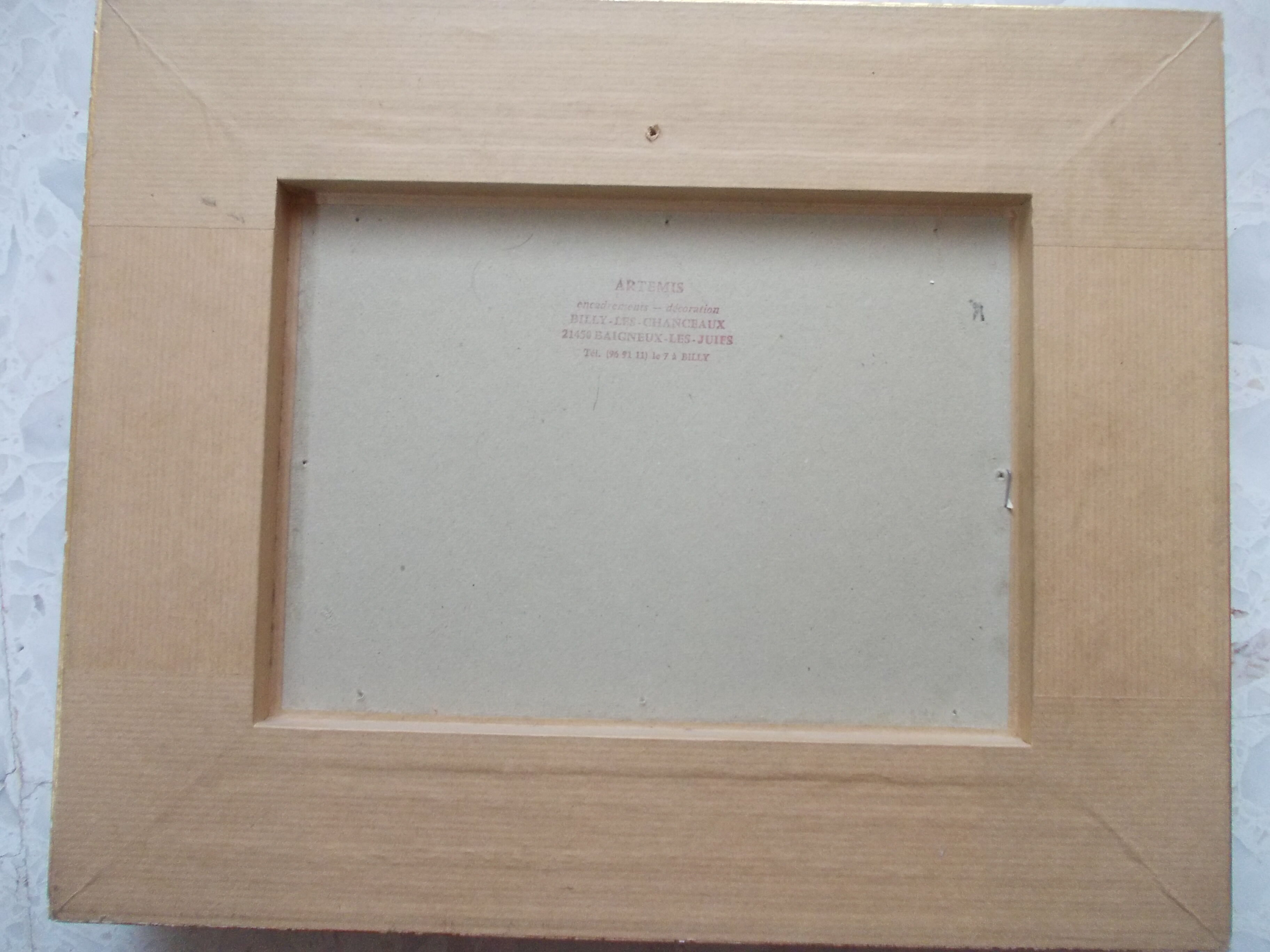 PAINTING oil painted on wood BOUQUET OF ROSES signed C.P., pretty frame ARTEMIS 1975, still life, CP