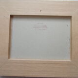 PAINTING oil painted on wood BOUQUET OF ROSES signed C.P., pretty frame ARTEMIS 1975, still life, CP