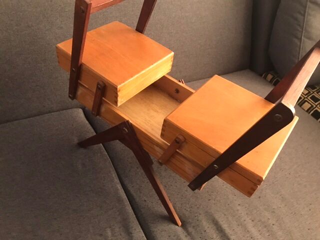 Vintage sewing basket