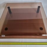 Smoked plexiglass briefcase, IBM, 70s-80s