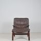 Danish leather lounge chair 'Miljø' by Farstrup Møbler, 1970s