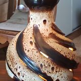 large ceramic lamp from the 70s with retro lighting