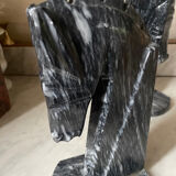 Pair of marble horse bookends