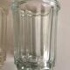 Pair of pots to jams in glass fluted on foot early 20th e
