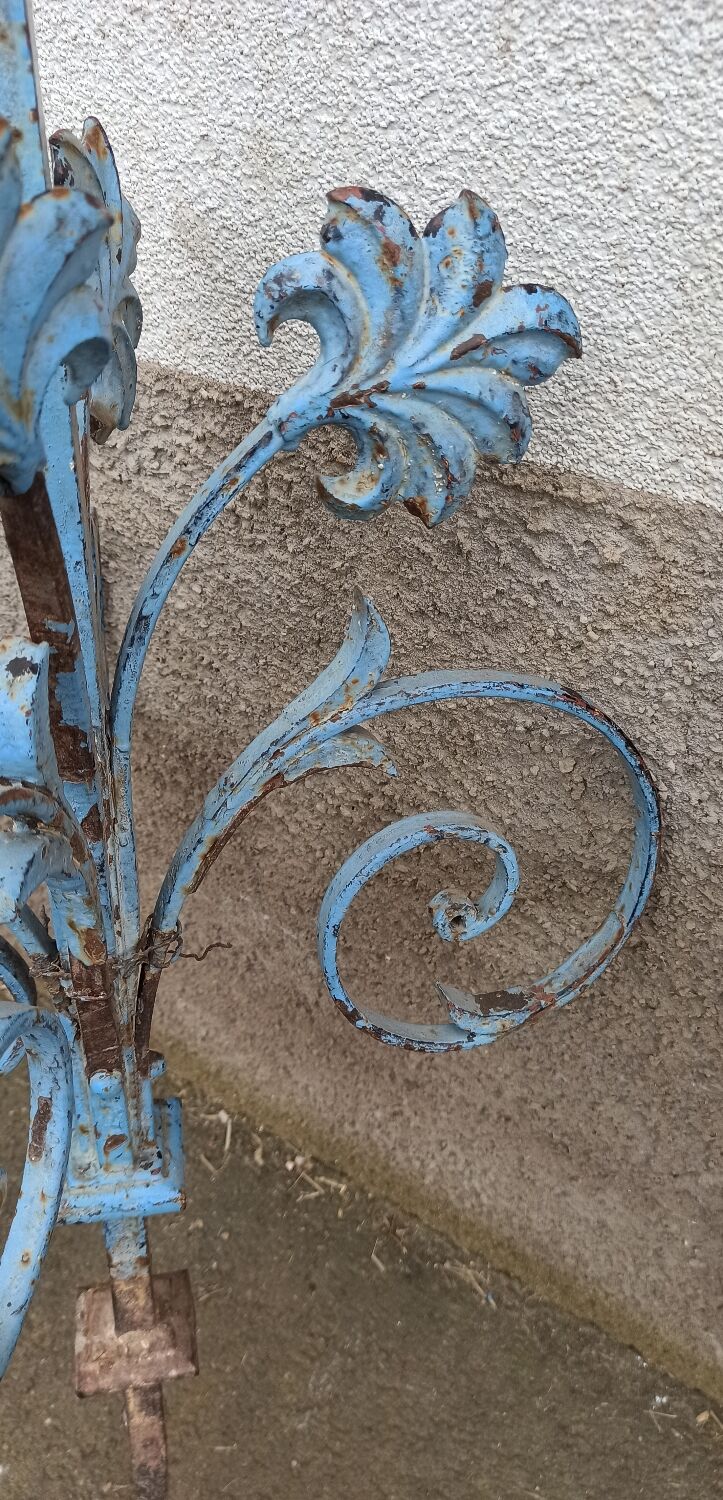 Old wrought iron gate ornament