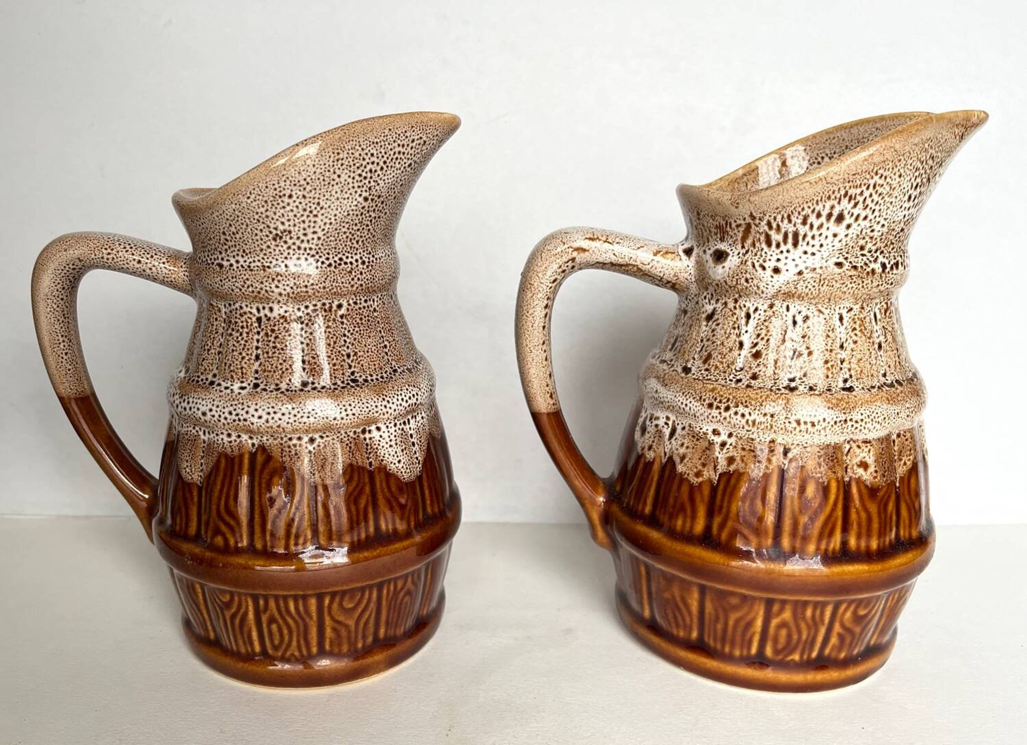 Pair of vintage pitchers