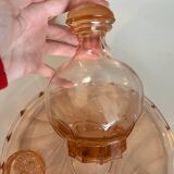 Service à apéritif vintage en verre rose