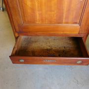 Bonnetiere in cherry 1 door 1 drawer of the xix century