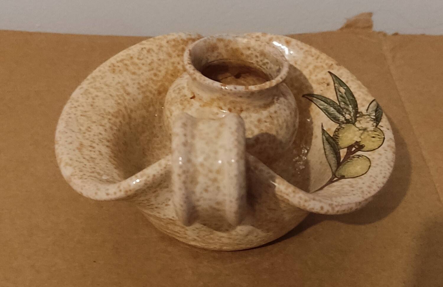 Vintage handcrafted candle holder