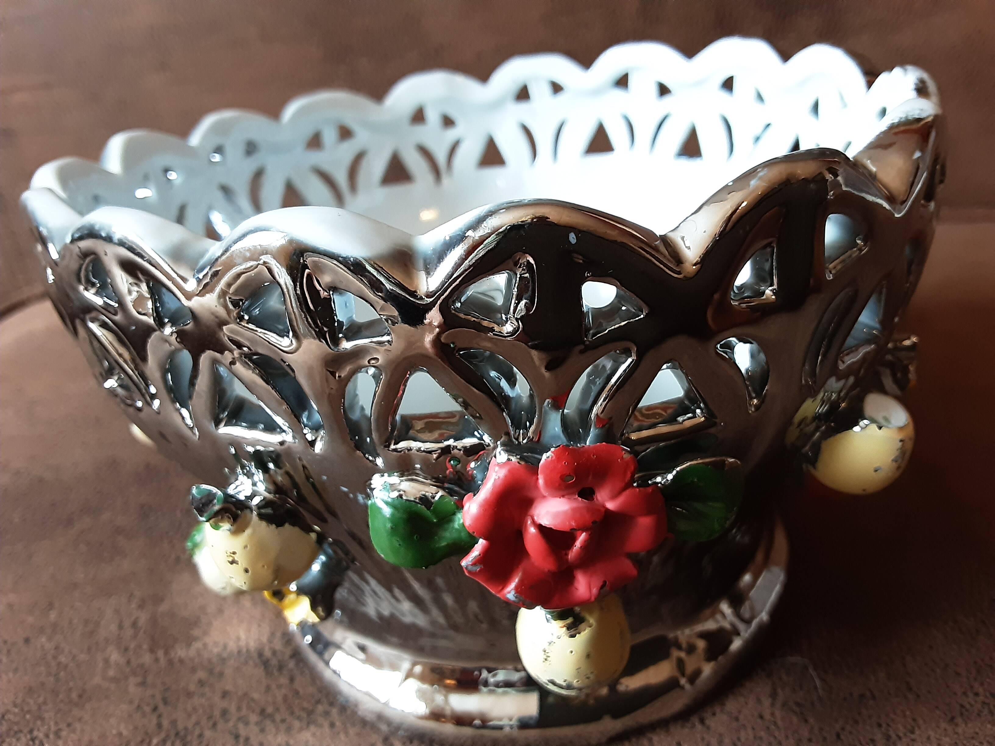 Original barbotine style bowl