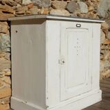 Antique small workshop/trade cabinet - Fir wood sideboard with zinc top