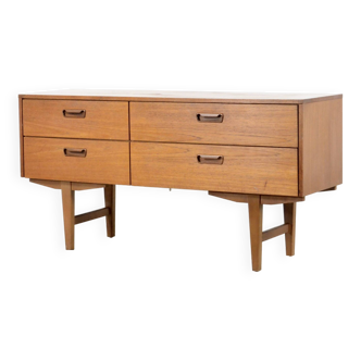 Buffet/commode en teck du milieu du siècle. Vintage moderne/rétro/scandinave.