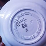 11 Art Deco earthenware soup plates by K&G Luneville