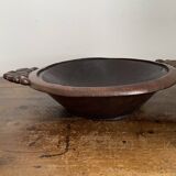 Hollow carved wooden dish