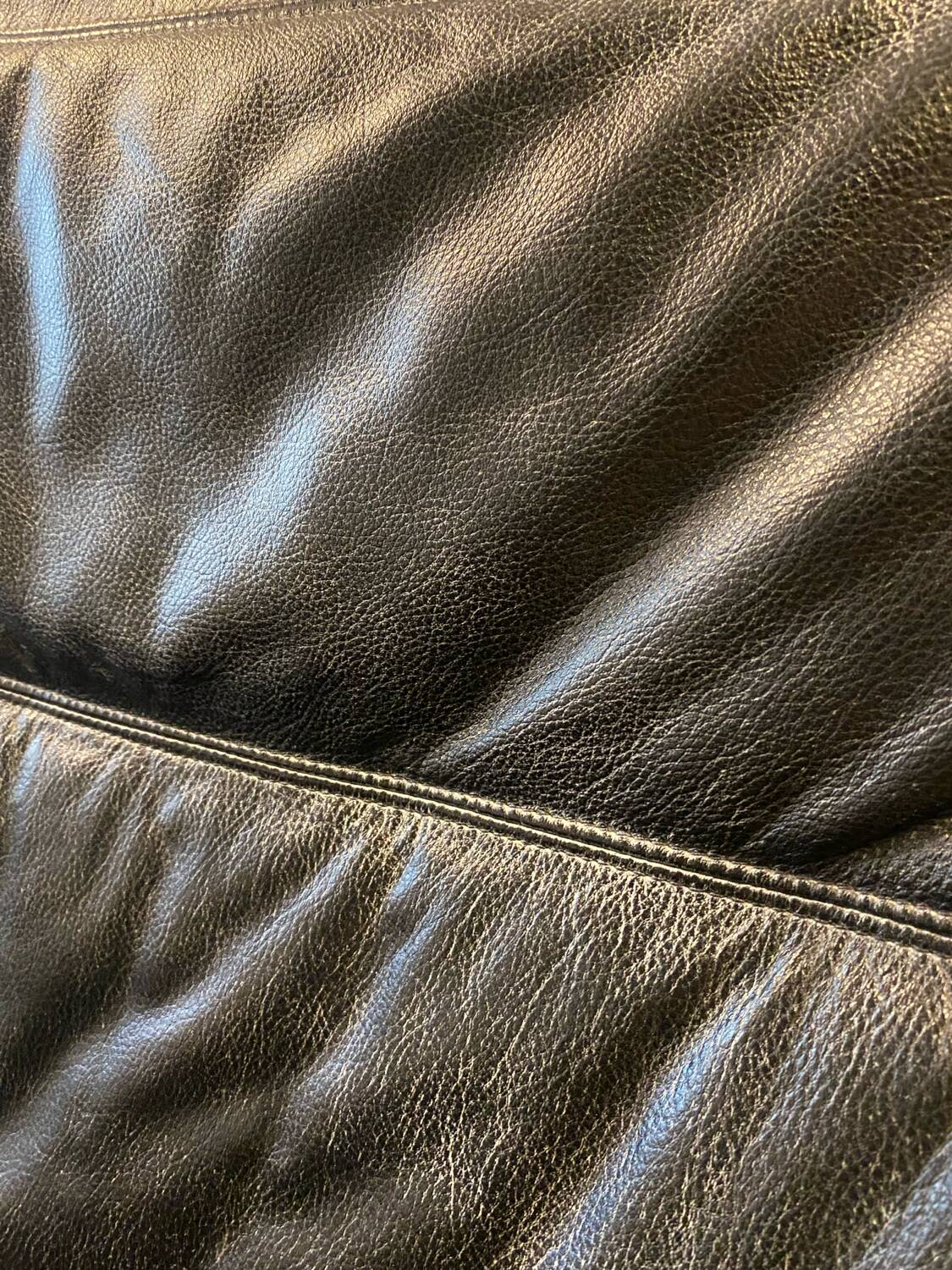 “Polhem” two-seater leather bench by Tord Björklund for IKEA 1980