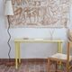 Giandomenico Belotti desk for Fly Line, yellow metal
