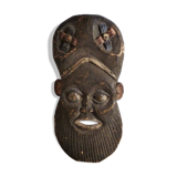 African mask, Hand-carved African wooden mask.
