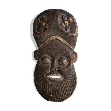 African mask, Hand-carved African wooden mask.