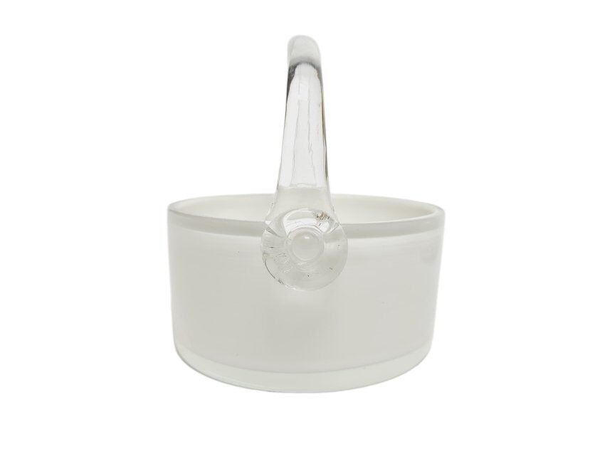 Glass basket from HSG Tarnowiec, Poland, 1970s