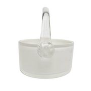 Glass basket from HSG Tarnowiec, Poland, 1970s