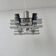 Vintage geometric pendant light, chrome metal, France 1960s