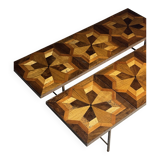 Tables basses en marqueterie (ensemble) 19e siècle