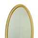 Large Oval Gold Mirror Hollywood Regency Style 70cm