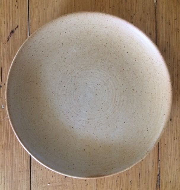 Set of 5 dessert stoneware plates