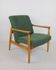 Green Boucle GFM-64 Armchair attributed to Edmund Homa, 1970s
