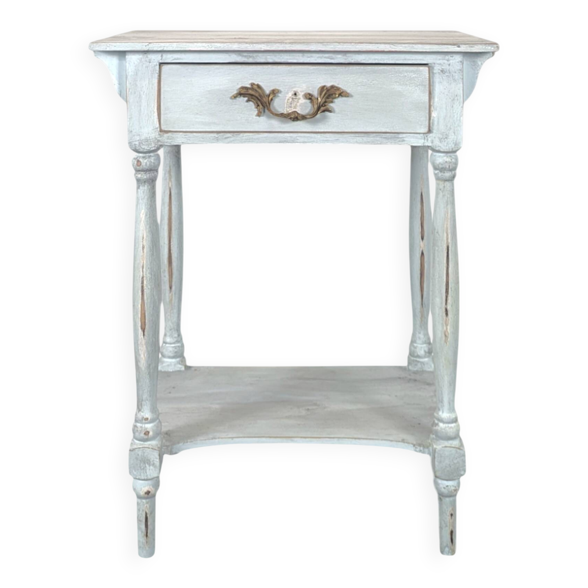 Table de chevet réchampie style Louis Philippe