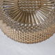Plafonnier applique verre ciselé ambré