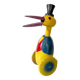 Old push toy, wooden stork